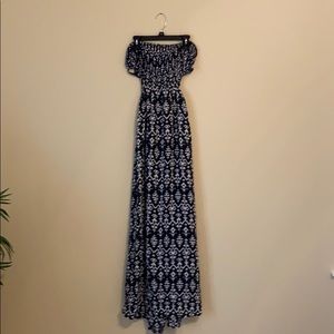 Strapless maxi dress